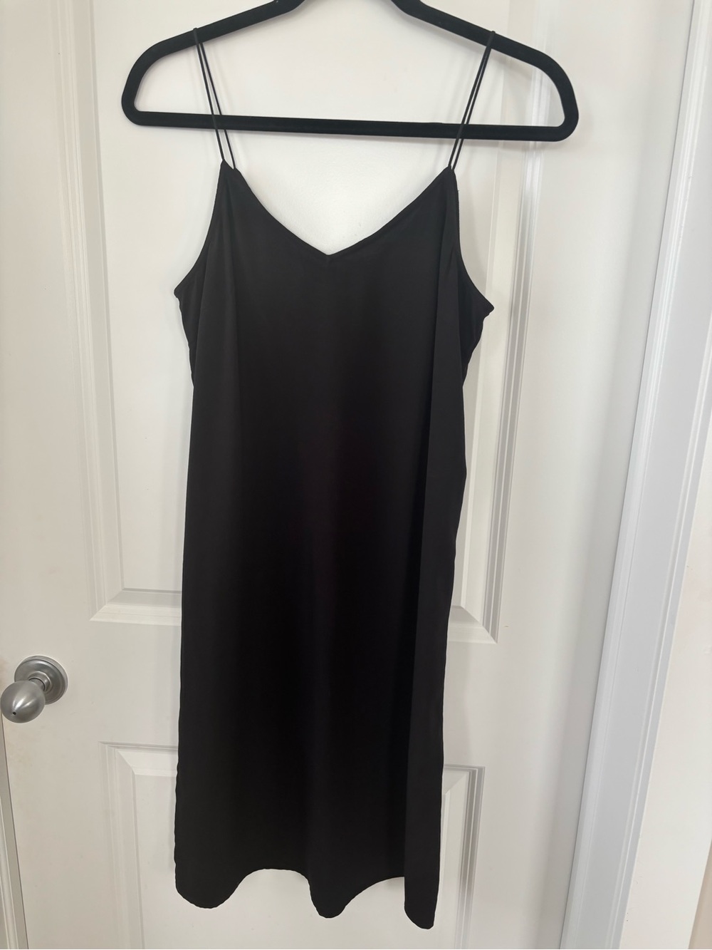 Black Vera Moda Slip Midi Dress with Spaghetti Straps